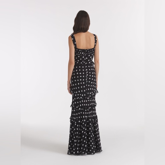 Saloni Chandra Dress in Mono Dot - Picture 4 of 11
